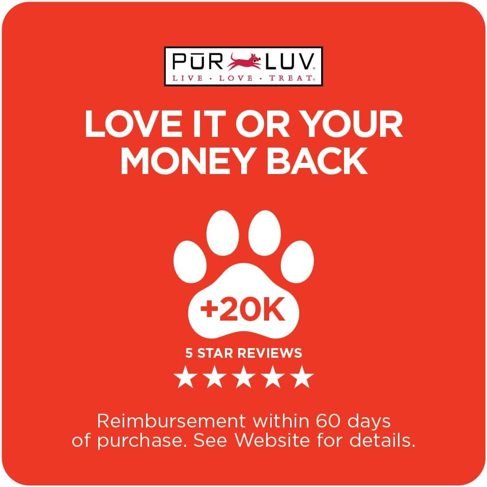 Pur Luv Chicken Wrapped Sweet Potato Dog Treats, Rawhide Free Jerky Wraps, Made with Real Chicken, 16 Oz, Healthy, Easily Digestible, Long Lasting, High Protein Treat, Satisfies Dog's Urge to Chew