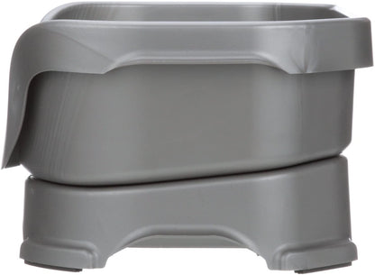Neater Feeder Deluxe Mess Proof Dog Bowls Elevated for Small Dogs under 19 Lbs, Made in USA, No Spill Raised Dog Food Bowl Stand Feeding Station, Food and Water Bowl Set, Gunmetal